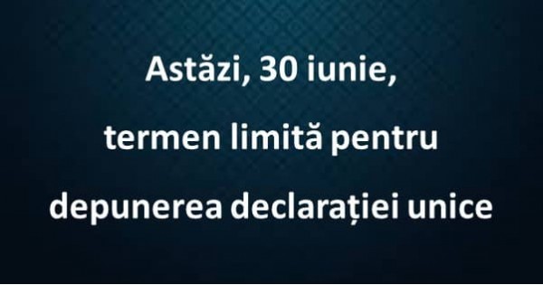 Termen LimitÄƒ Pentru Depunerea DeclaraÈ›iei Unice Theexperts Ro